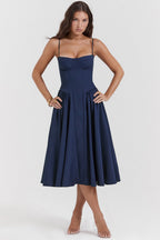 Florentina | Wedding Guest A-Line Midi Dress for Women