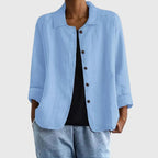 Maya | Button-Down Cotton Shirt Jacket for Women