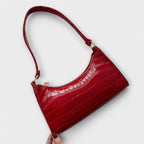 Nia | Shiny Crocodile Embossed Shoulder Bag for Women
