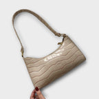 Nia | Shiny Crocodile Embossed Shoulder Bag for Women