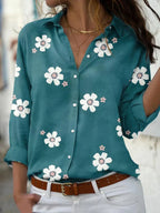 Darya | Floral Button-Down Shirt for Women
