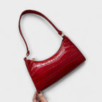 Nia | Shiny Crocodile Embossed Shoulder Bag for Women
