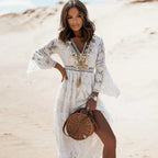 Elodie | Lace Maxi Dress with Long Sleeves for Women