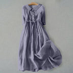Abigail | Collared Button-Down Midi Dress for Women