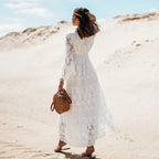 Elodie | Lace Maxi Dress with Long Sleeves for Women