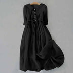 Abigail | Collared Button-Down Midi Dress for Women