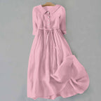 Abigail | Collared Button-Down Midi Dress for Women