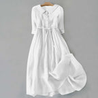 Abigail | Collared Button-Down Midi Dress for Women