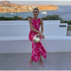 Lily | Floral Wedding Guest Sleeveless Maxi Dress for Women