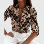 Lisette | Button-Down Long Sleeve Blouse for Women