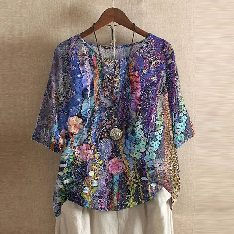 Anya | Floral Oversized Blouse for Women