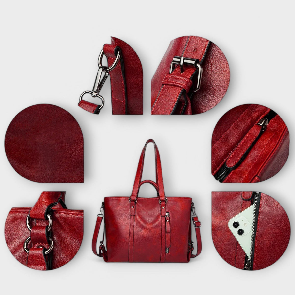 Magnolia | Large Leather Tote Bag for Women