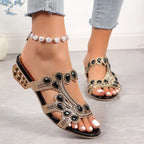 Linda | Open Toe Embellished Sandals for Women