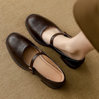Laure | Mary Jane Leather Loafers for Women