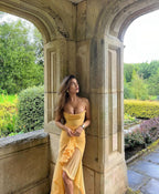 Alexandra | Wedding Guest Ruched Maxi Dress for Women