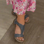 Josie | Open Toe Velcro Strap Sandals for Women