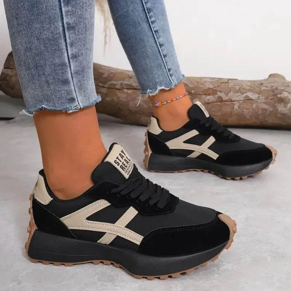 Kishori | Lace-Up Platform Sneakers for Women