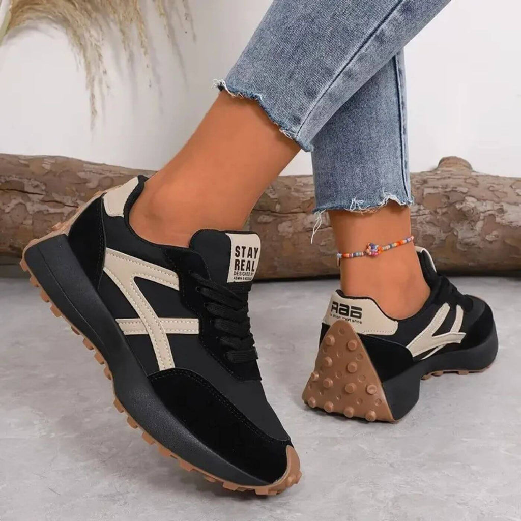 Kishori | Lace-Up Platform Sneakers for Women
