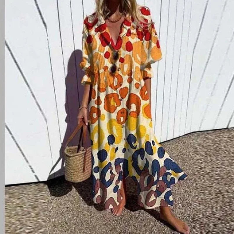 Ora | Floral Midi Shirt Dress for Women