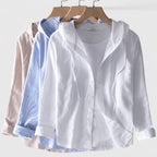 Demi | Hooded Button-Down Shirt for Women