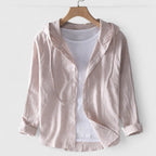 Demi | Hooded Button-Down Shirt for Women