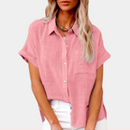 Marona | Button-Down Shirt with Short Sleeves for Women