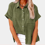 Marona | Button-Down Shirt with Short Sleeves for Women
