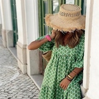 Miya | Polka Dot Maxi Dress with Long Sleeves for Women