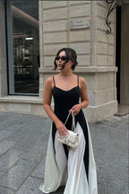 Faye | Wedding Guest Sleeveless Maxi Dress with V-Neck for Women