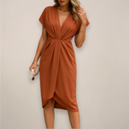 Theodora | Wrap Midi Dress for Women