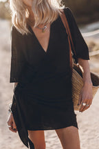 Victoria | Wrap Mini Dress with V-Neck for Women