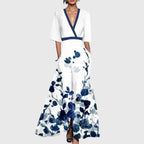 Candice | Wrap Maxi Dress with V-Neck for Women