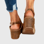 Endellion | Platform Sandals with Open Toe for Women
