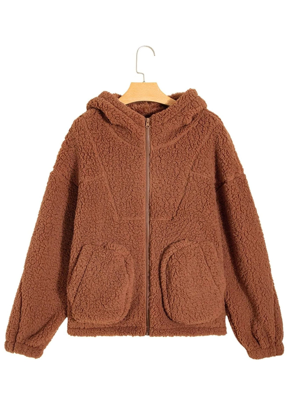 Aileen | Oversized Teddy Zip-Up Jacket for Women