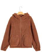 Aileen | Oversized Teddy Zip-Up Jacket for Women