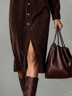 Albertine | Button-Down Midi Shirt Dress for Women