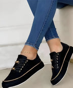 Katarzyna | Lace-Up Platform Sneakers for Women