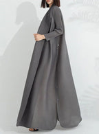 Alyssia | A-Line Wrap Maxi Dress with Belt for Women