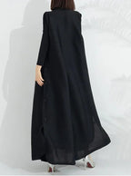 Alyssia | A-Line Wrap Maxi Dress with Belt for Women