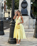 Caroline | Wedding Guest A-Line Midi Dress for Women