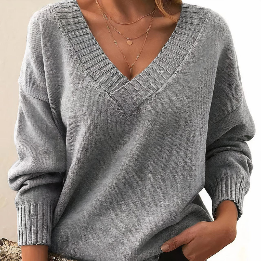 Antonella | Cashmere Sweater with V-Neckline for Women