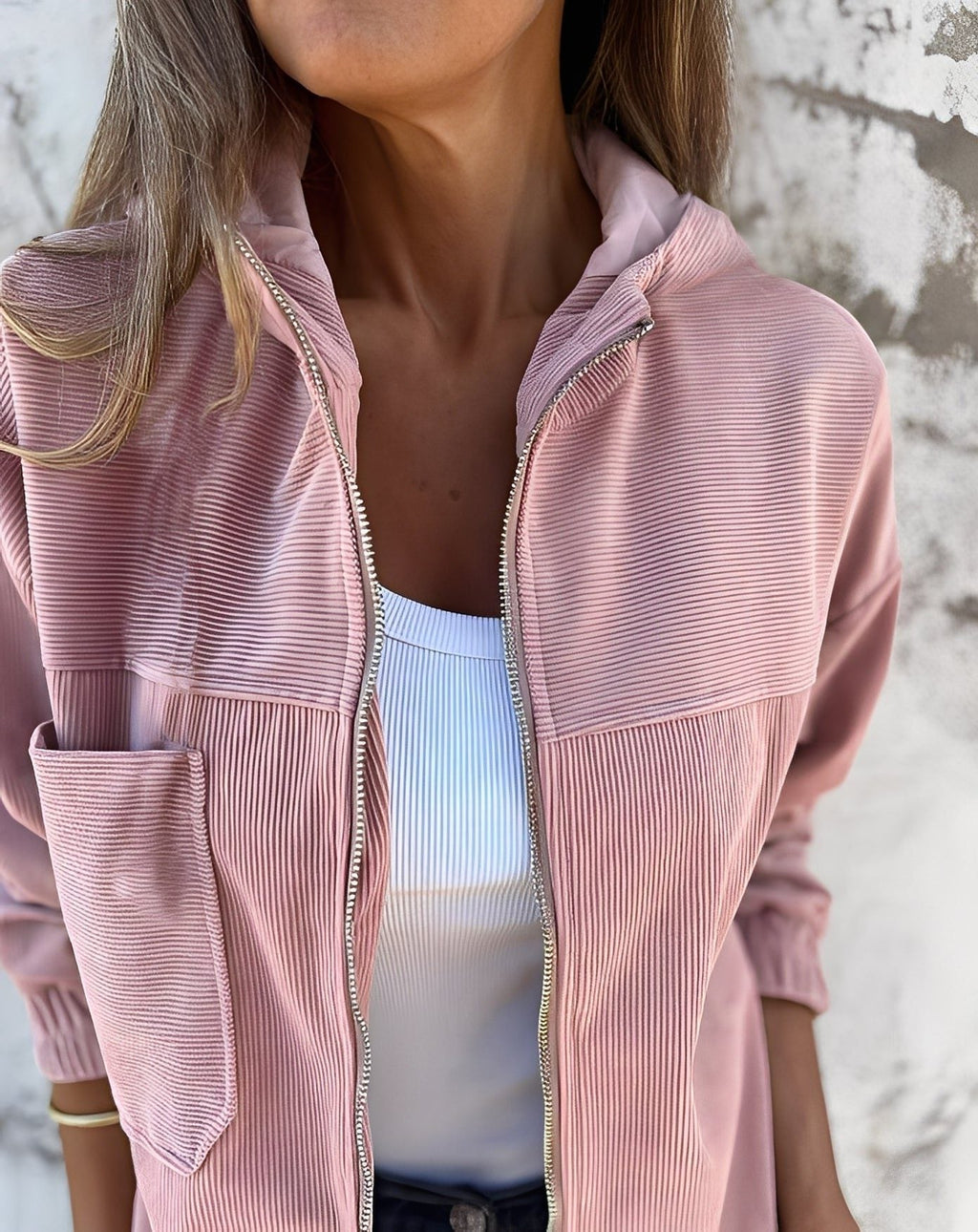 Aphrodite | Hooded Corduroy Jacket for Women