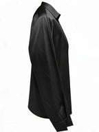 Audrey | Satin V-Neck Blouse with Long Sleeves for Women