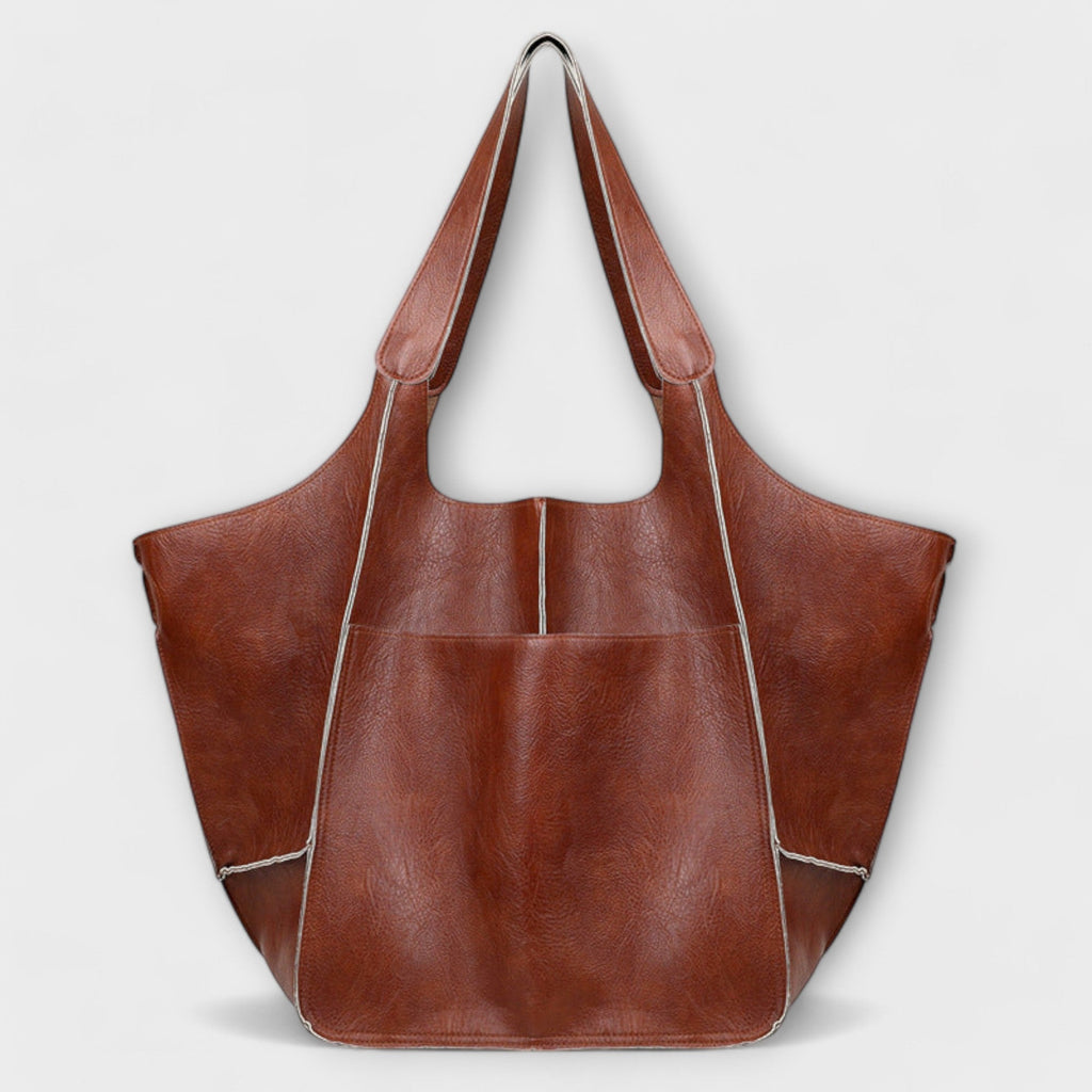 Urania | Oversized Leather Weekender Bag for Women