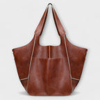 Urania | Oversized Leather Weekender Bag for Women