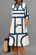 Gardenia | Button-Down Midi Shirt Dress for Women
