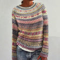 Briallen | Fair Isle Sweater with Crew Neck for Women