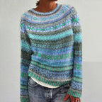 Briallen | Fair Isle Sweater with Crew Neck for Women