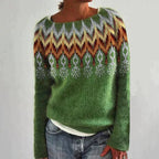 Briallen | Fair Isle Sweater with Crew Neck for Women