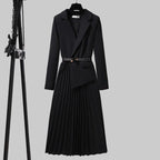 Brigitta | Pleated Blazer Dress for Women